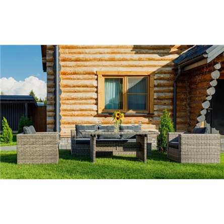 Комплект мебели KARL с обеденным столом (серый)