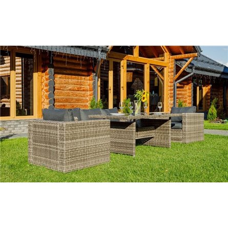 Комплект мебели KARL с обеденным столом (серый)