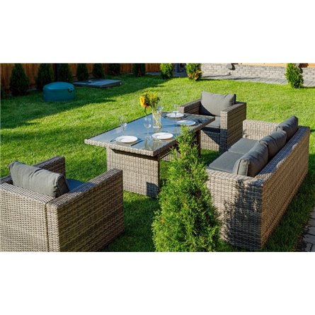 Комплект мебели KARL с обеденным столом (серый)