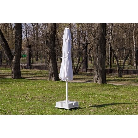 Зонт MISTRAL 300 круглый с воланом (база в комплекте) белый