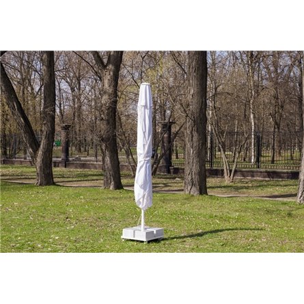 Зонт MISTRAL 300 квадратный с воланом (база в комплекте) белый