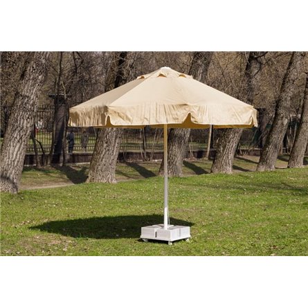 Зонт MISTRAL 300 круглый с воланом (база в комплекте) бежевый