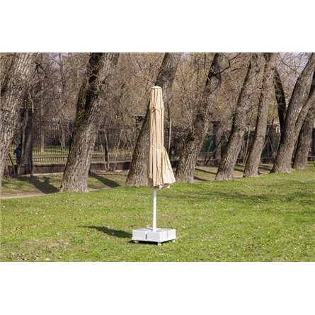 Зонт MISTRAL 300 круглый с воланом (база в комплекте) бежевый