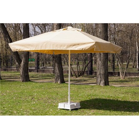 Зонт MISTRAL 300 квадратный с воланом (база в комплекте) бежевый