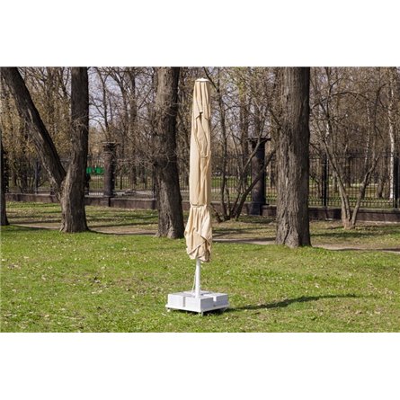 Зонт MISTRAL 300 квадратный с воланом (база в комплекте) бежевый