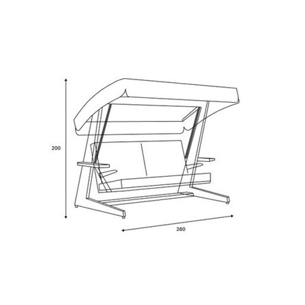 Премиальные 4-местные качели Luna Deluxe