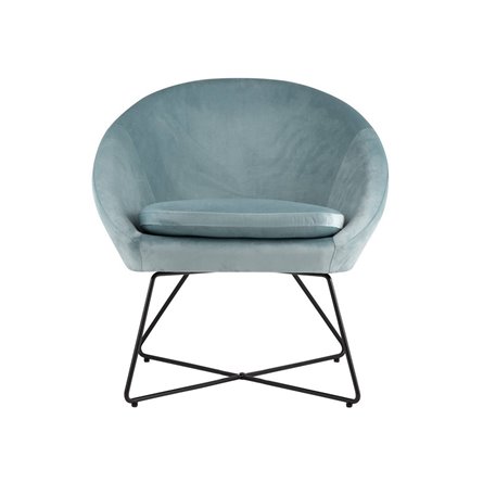 Колумбия голубое мягкое обивка велюр