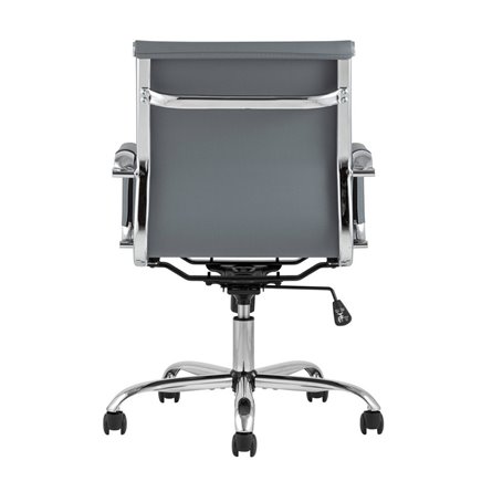 TopChairs City S офисное серое, обивка экокожа, механизм качания и регулировки по высоте