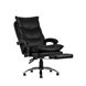 TopChairs Alpha офисное черное, обивка из качественной экокожи, механизм качания "Мультиблок"