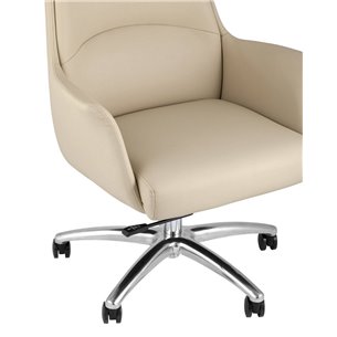 TopChairs Viking офисное бежевое обивка экокожа, металлический каркас
