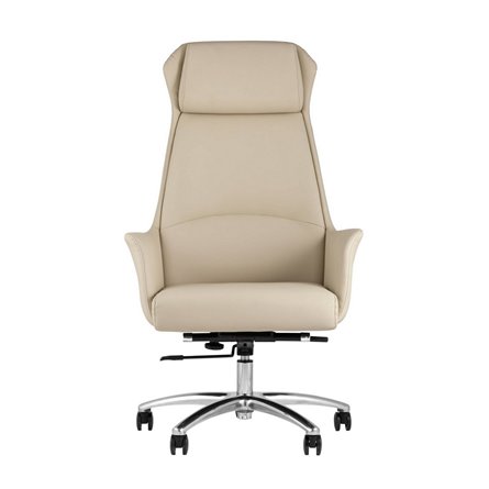 TopChairs Viking офисное бежевое обивка экокожа, металлический каркас