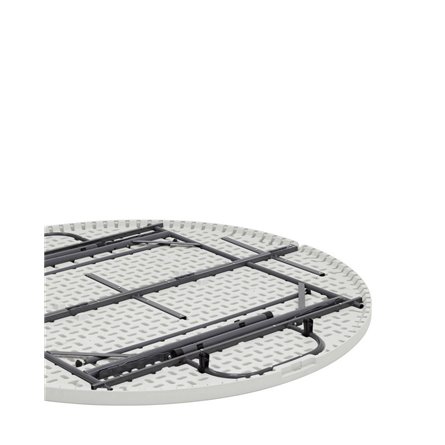 складной круглый 150 см диаметр, белая столешница