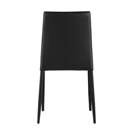 ABNER со спинкой экокожа черный