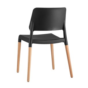 BISTRO черный, массив бука, матовый пластик