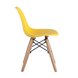 DSW желтый, литой полипропилен, стальной каркас, массив бука