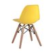 DSW желтый, литой полипропилен, стальной каркас, массив бука DSW желтый, литой полипропилен, стальной каркас, массив бука
