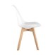 FRANKFURT белый, сиденье экокожа, белый пластик, массив бука