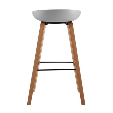 Libra серый, пластик, ножки под натуральное дерево