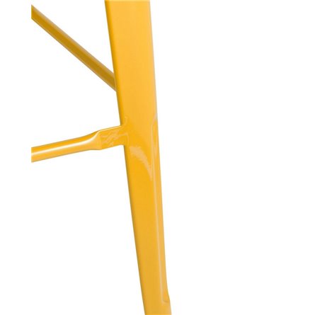 Tolix WOOD желтый, металл с порошковым покрытием, дерево, металл