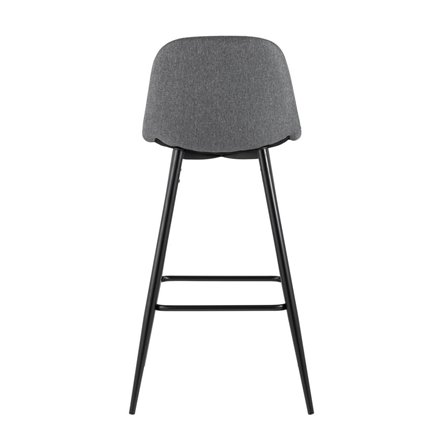 Валенсия серый с подножкой, ножки черные