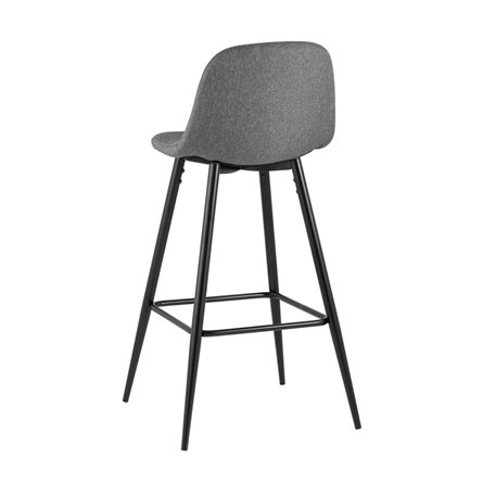 Валенсия серый с подножкой, ножки черные