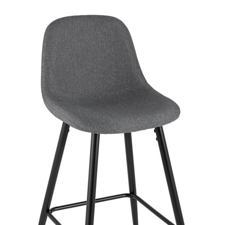 Валенсия серый с подножкой, ножки черные