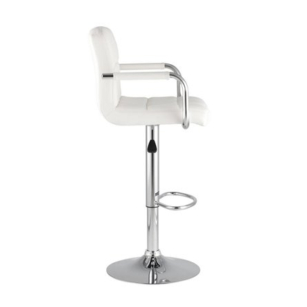 Малави белый, газ-лифт, обивка из искусственной кожи