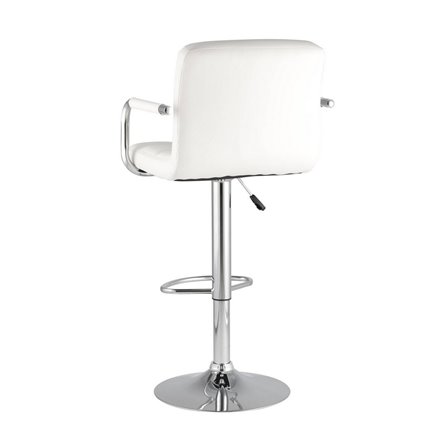 Малави белый, газ-лифт, обивка из искусственной кожи