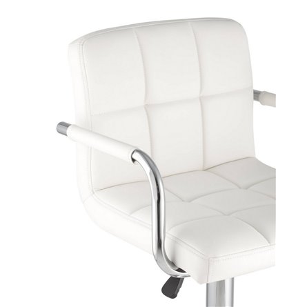 Малави белый, газ-лифт, обивка из искусственной кожи