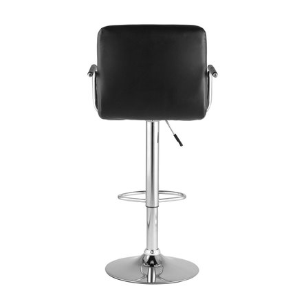 Малави черный, газ-лифт, обивка из искусственной кожи