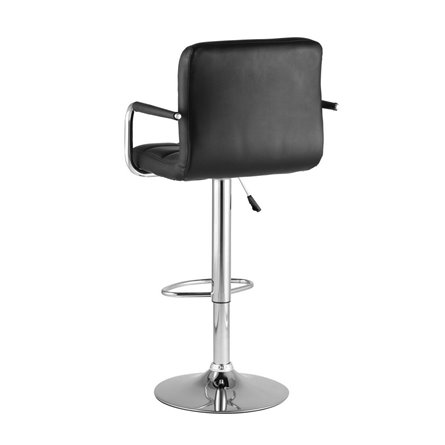 Малави черный, газ-лифт, обивка из искусственной кожи