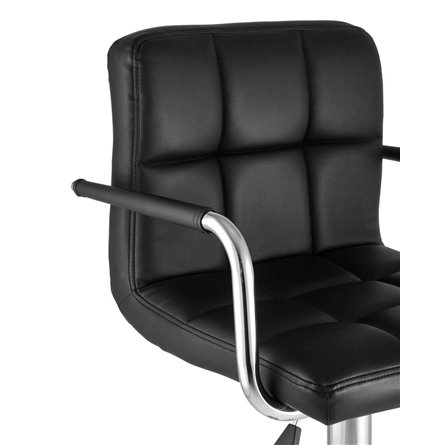 Малави черный, газ-лифт, обивка из искусственной кожи