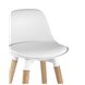 Мартин белый сиденье пластик, экокожа, деревянные ножки, хром Мартин белый сиденье пластик, экокожа, деревянные ножки, хром