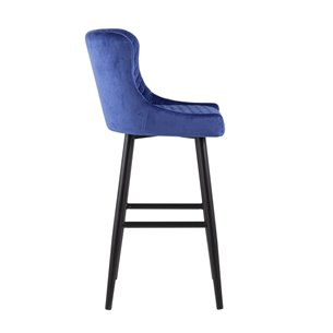 Ститч велюр синий, обивка из мебельной велюровой ткани