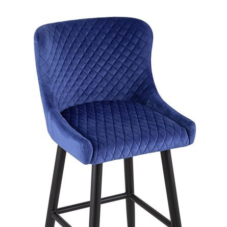 Ститч велюр синий, обивка из мебельной велюровой ткани