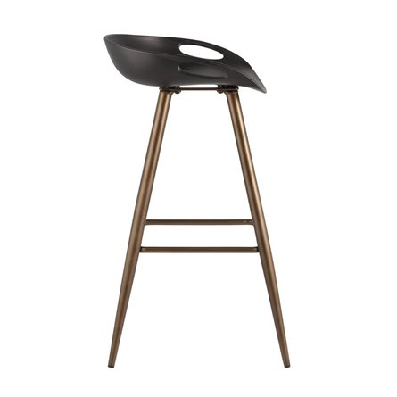 Флэш черный, бронзовые ножки