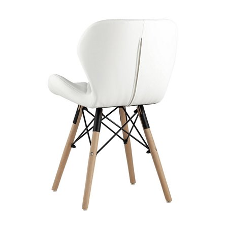 обеденный дизайнерский Бон обивка экокожа белый