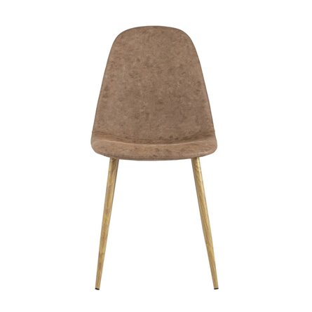 Валенсия винтаж коричневый, сталь, принт цвета натурального дерева, искусственная кожа