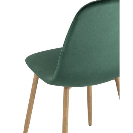 Валенсия обивка велюр, каркас металлический с принтом под дерево, зеленый