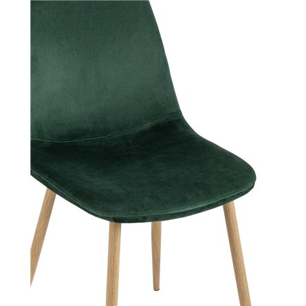 Валенсия обивка велюр, каркас металлический с принтом под дерево, зеленый