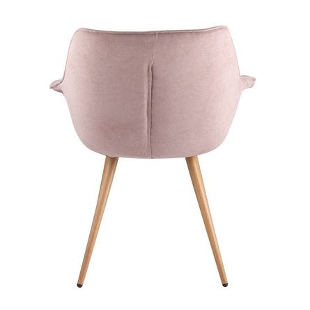 Джулиан розовый обивка плотная ткань, металлические ножки