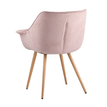 Джулиан розовый обивка плотная ткань, металлические ножки