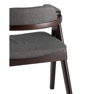 OLAV мягкое тканевое темно-серое сиденье