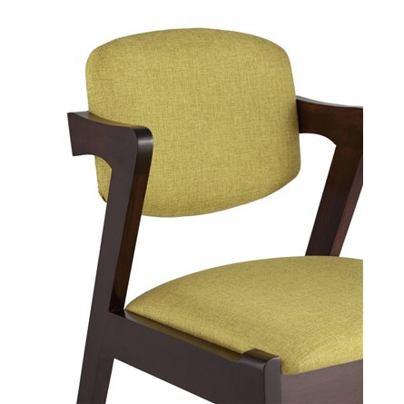 VIVA мягкое зеленое сиденье, деревянный каркас из массива гевеи