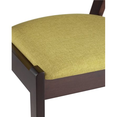 VIVA мягкое зеленое сиденье, деревянный каркас из массива гевеи