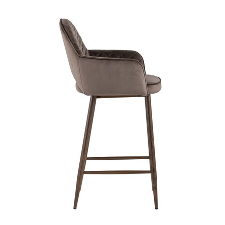 Венера диамант велюр коричневый ножки металл под дерево