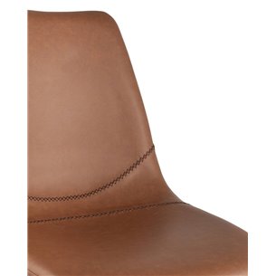 Саксон коричневый, удобное сиденье, металлические ножки