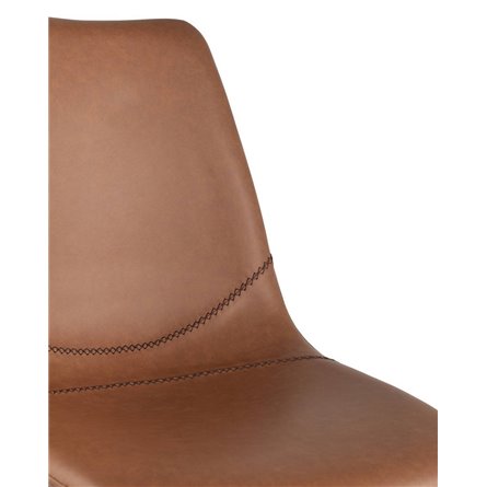 Саксон коричневый, удобное сиденье, металлические ножки