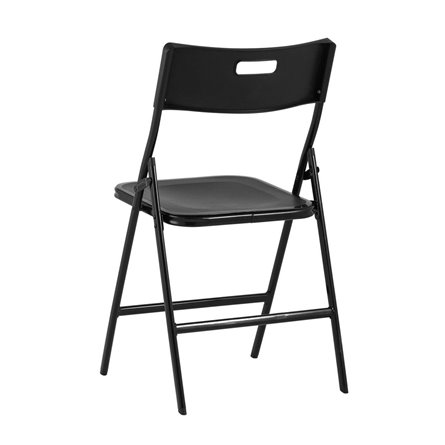 банкетный LITE черный, высокопрочный пластик, металлический каркас