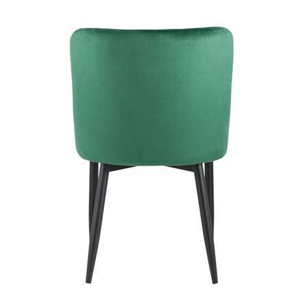 Ститч ткань велюр изумрудный прострочка и черные металлические ножки